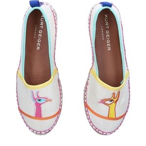 NEW Kurt Geiger Morella Llama Espadrille 41